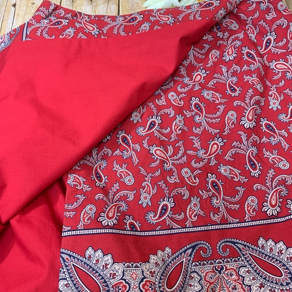 Charter Club skirt red boho print - Picture 4 of 7